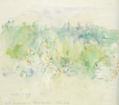 Paysage de Normandie, 1880 - Berthe Morisot